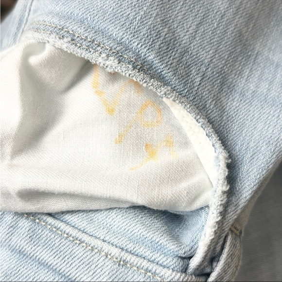 NWT L'AGENCE 90s High Rise Distressed Denim Ankle Crop Fray Hem Straight Jean 25 - Picture 9 of 10